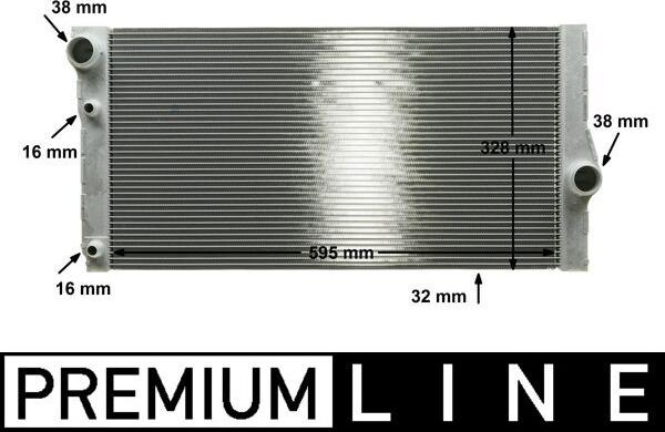 MAHLE CR 1147 000P - Радіатор, охолодження двигуна autocars.com.ua