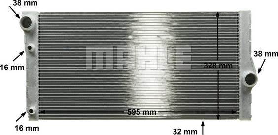 MAHLE CR 1147 000P - Радіатор охолодження autocars.com.ua