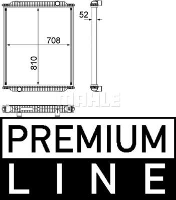 MAHLE CR 1153 000P - Радіатор, охолодження двигуна autocars.com.ua