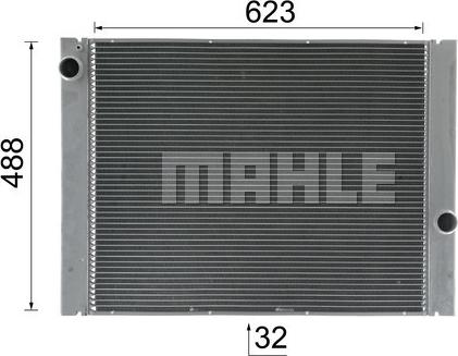 MAHLE CR 1159 000P - Радіатор, охолодження двигуна autocars.com.ua