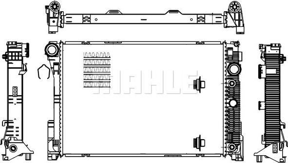 MAHLE CR 1176 000S - Радиатор, охлаждение двигателя avtokuzovplus.com.ua