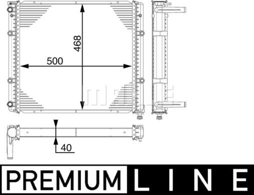 MAHLE CR 118 000P - Радіатор, охолодження двигуна autocars.com.ua
