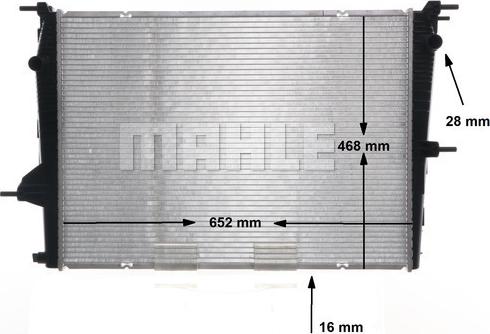 MAHLE CR 1197 000S - Радіатор, охолодження двигуна autocars.com.ua