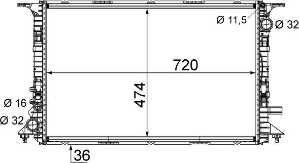 MAHLE CR 1201 000S - Радіатор, охолодження двигуна autocars.com.ua
