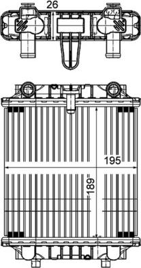 MAHLE CR 1202 000P - Радіатор, охолодження двигуна autocars.com.ua