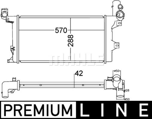 MAHLE CR 1218 000P - Радіатор, охолодження двигуна autocars.com.ua