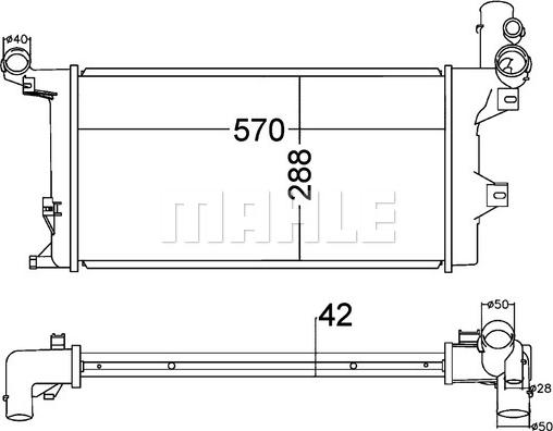 MAHLE CR 1218 000P - Радіатор, охолодження двигуна autocars.com.ua