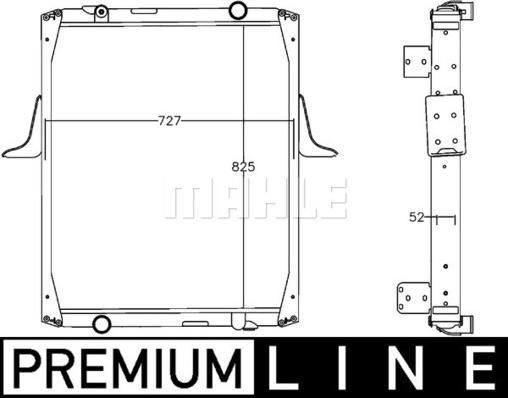 MAHLE CR 1221 000P - Радіатор, охолодження двигуна autocars.com.ua