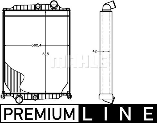 MAHLE CR 1226 000P - Радіатор, охолодження двигуна autocars.com.ua