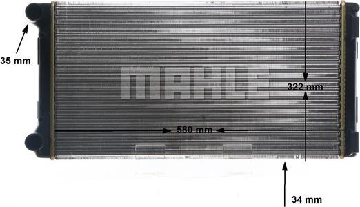 MAHLE CR 125 000S - Радиатор, охлаждение двигателя autodnr.net