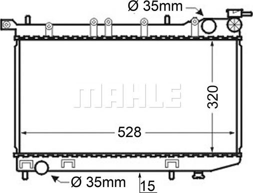 MAHLE CR 128 000S - Радіатор, охолодження двигуна autocars.com.ua