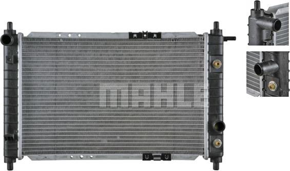 MAHLE CR 129 000S - Радиатор, охлаждение двигателя avtokuzovplus.com.ua