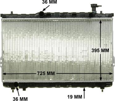 MAHLE CR 1297 000P - Радіатор, охолодження двигуна autocars.com.ua