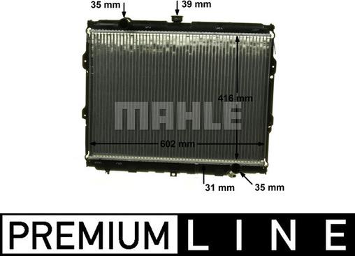 MAHLE CR 1319 000P - Радиатор, охлаждение двигателя avtokuzovplus.com.ua