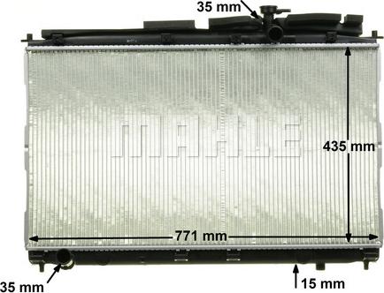 MAHLE CR 1323 000P - Радіатор, охолодження двигуна autocars.com.ua