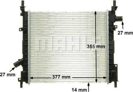 MAHLE CR 1349 000P - Радіатор, охолодження двигуна autocars.com.ua