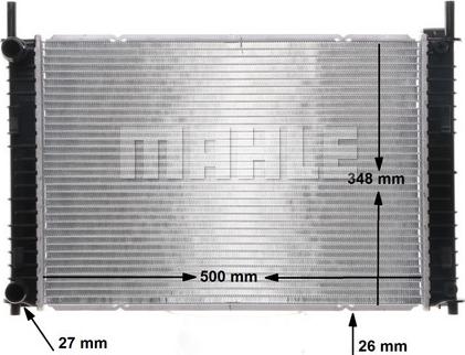 MAHLE CR 1356 000S - Радиатор, охлаждение двигателя autodnr.net