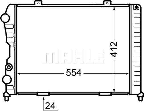 MAHLE CR 1408 000S - Радіатор, охолодження двигуна autocars.com.ua