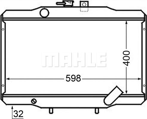 MAHLE CR 141 000S - Радіатор, охолодження двигуна autocars.com.ua