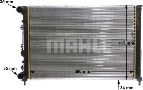 MAHLE CR 1411 000S - Радіатор, охолодження двигуна autocars.com.ua