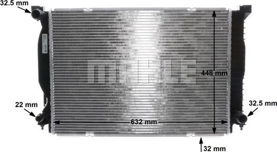 MAHLE CR 1420 000S - Радіатор, охолодження двигуна autocars.com.ua