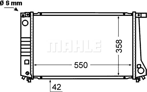 MAHLE CR 1424 000S - Радіатор, охолодження двигуна autocars.com.ua