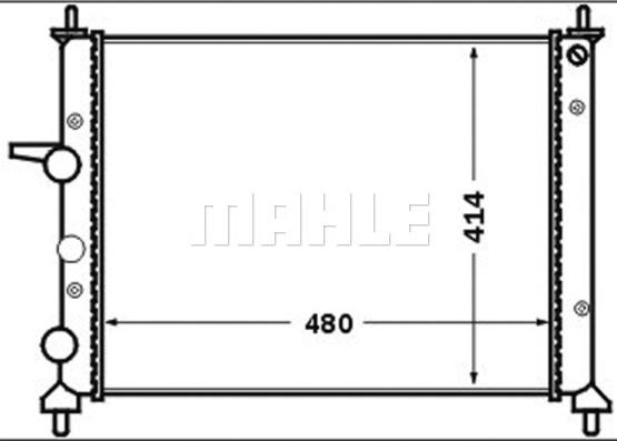 MAHLE CR 1442 000S - Радіатор, охолодження двигуна autocars.com.ua