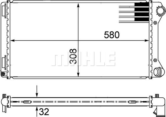 MAHLE CR 1444 000S - Радіатор, охолодження двигуна autocars.com.ua