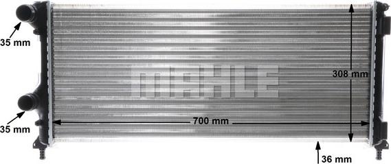 MAHLE CR 1448 000S - Радіатор, охолодження двигуна autocars.com.ua