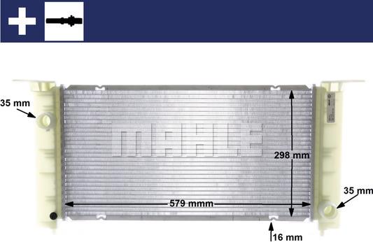 MAHLE CR 1449 000S - Радіатор, охолодження двигуна autocars.com.ua