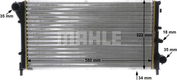 MAHLE CR 1453 000S - Радиатор, охлаждение двигателя avtokuzovplus.com.ua