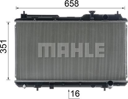 MAHLE CR 1457 000S - Радіатор, охолодження двигуна autocars.com.ua