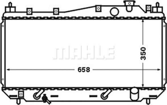 MAHLE CR 1458 000S - Радіатор, охолодження двигуна autocars.com.ua