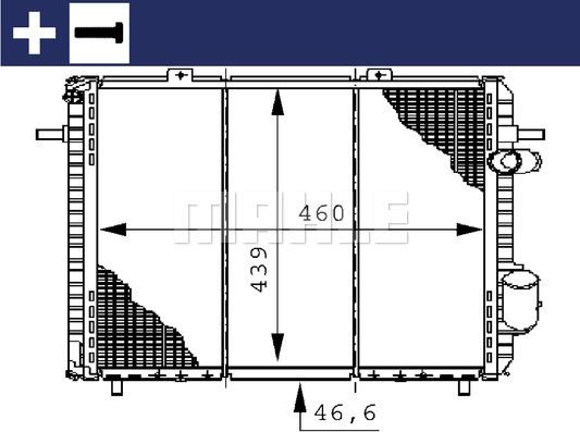 MAHLE CR 148 000S - Радіатор, охолодження двигуна autocars.com.ua