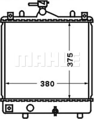 MAHLE CR 1495 000S - Радіатор, охолодження двигуна autocars.com.ua