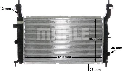 MAHLE CR 1499 000S - Радіатор, охолодження двигуна autocars.com.ua