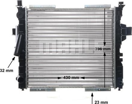 MAHLE CR 150 000S - Радіатор, охолодження двигуна autocars.com.ua