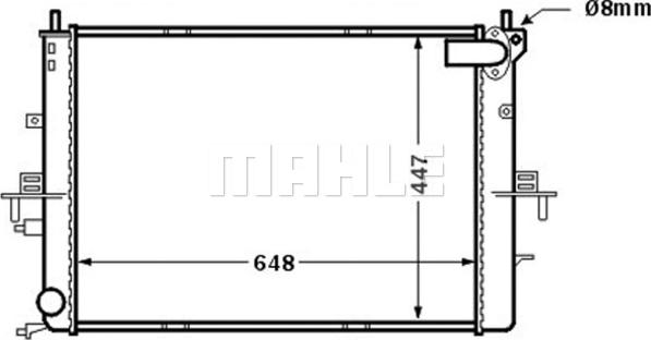 MAHLE CR 1510 000S - Радіатор, охолодження двигуна autocars.com.ua