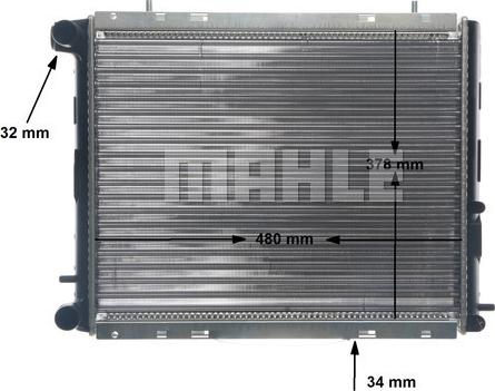 MAHLE CR 152 000S - Радиатор, охлаждение двигателя autodnr.net