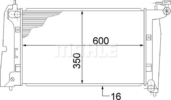 MAHLE CR 1526 000S - Радіатор, охолодження двигуна autocars.com.ua