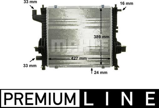 MAHLE CR 153 000P - Радіатор, охолодження двигуна autocars.com.ua