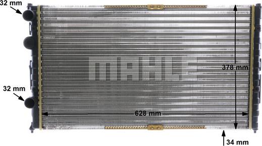 MAHLE CR 1535 000S - Радіатор, охолодження двигуна autocars.com.ua