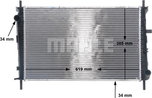 MAHLE CR 154 000S - Радіатор, охолодження двигуна autocars.com.ua