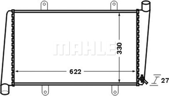 MAHLE CR 1541 000S - Радіатор, охолодження двигуна autocars.com.ua