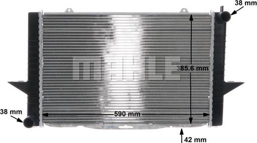 MAHLE CR 1543 000S - Радіатор, охолодження двигуна autocars.com.ua