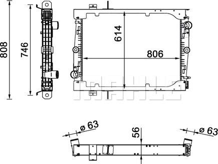 MAHLE CR 1549 000S - Радіатор, охолодження двигуна autocars.com.ua
