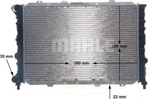 MAHLE CR 1567 000S - Радіатор, охолодження двигуна autocars.com.ua