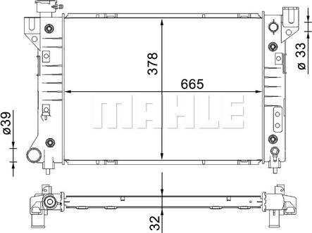 MAHLE CR 1579 000S - Радіатор, охолодження двигуна autocars.com.ua