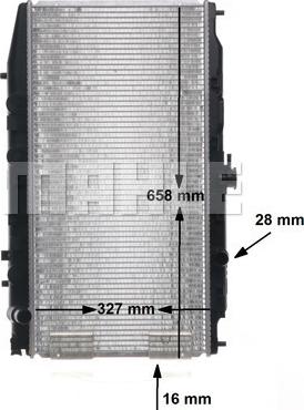 MAHLE CR 158 000S - Радіатор, охолодження двигуна autocars.com.ua