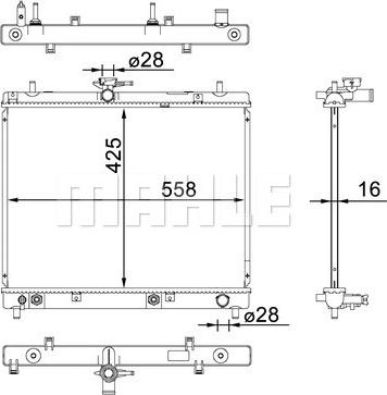 MAHLE CR 1583 000S - Радіатор, охолодження двигуна autocars.com.ua
